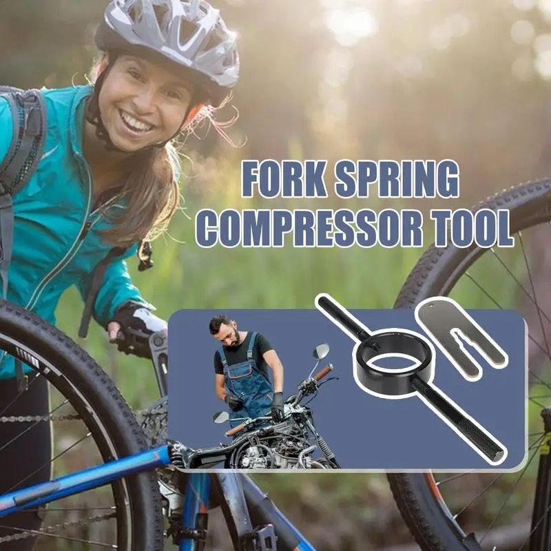 Sprężarka sprężyny przedniego widelca motocykla Aluminiowa sprężarka motocyklowa do naprawy Warsztat konserwacyjny w domu