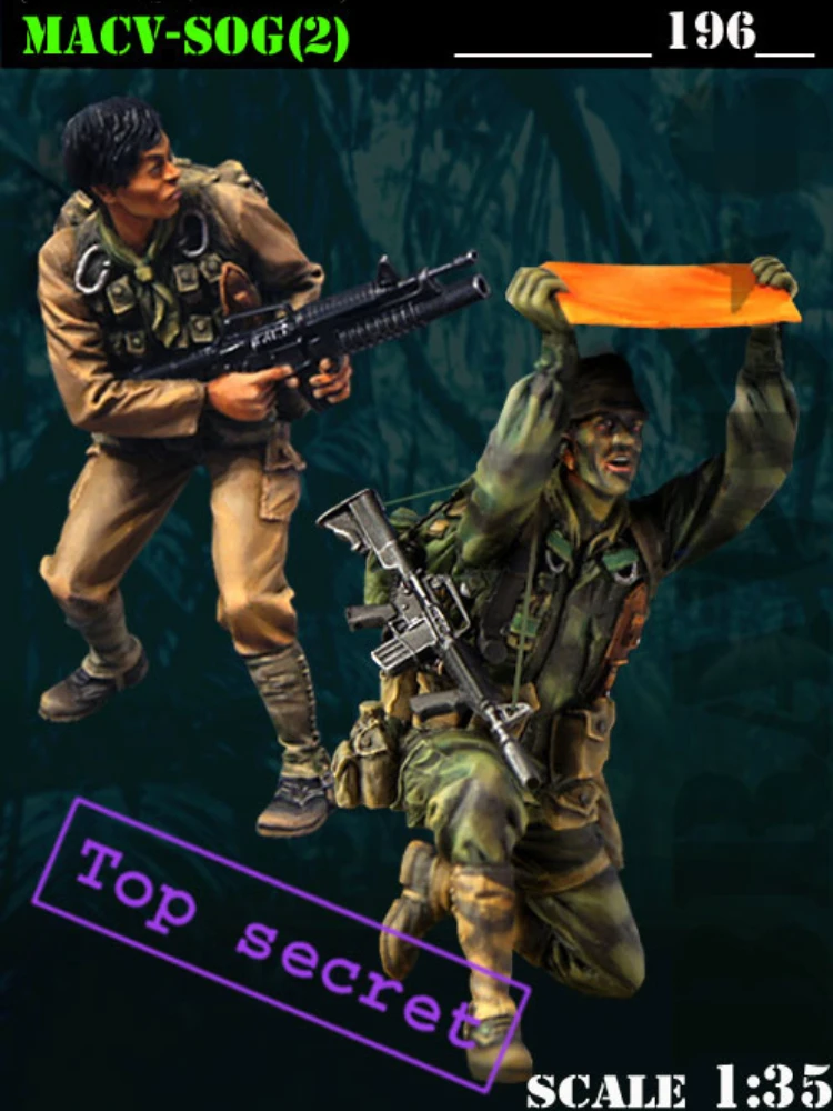 

1/35 Scale Resin Model Figure GK,2 soldiers,Unassembled and unpainted kit