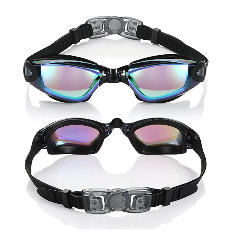 Lens Wear Glasses Private Dazzle Colour Plating anti-fog Goggles Comfortable Watertight Goggles Adjustable Swimming