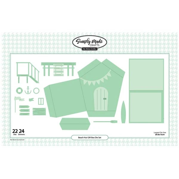 Металлические пресс-формы в подарочной коробке Пляжная хижина 2021 Новые шаблоны