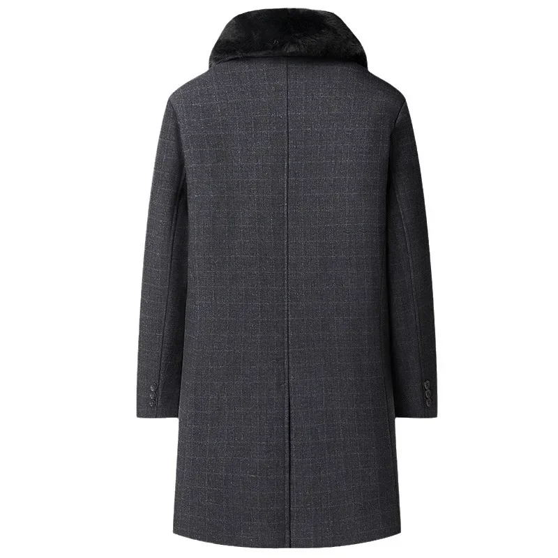 Зимнее пуховое пальто с длинными рукавами 2023 мужская повседневная деловая