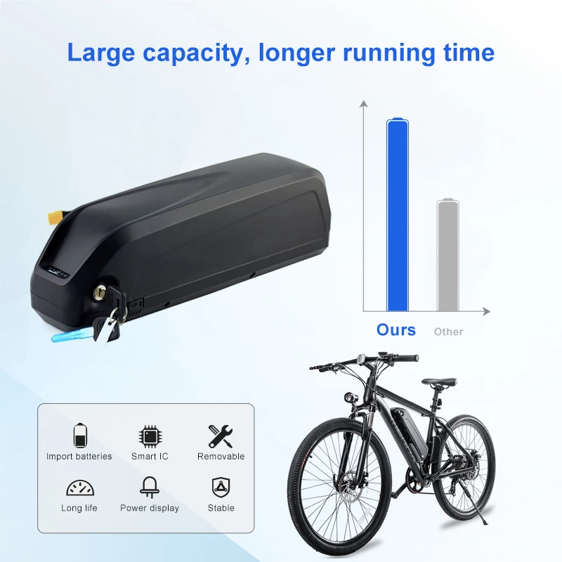 Аккумулятор для электровелосипеда Hailong Panasonic 18650 36 В 52 в 350 Ач 48 двигатель 500 Вт 750 1000