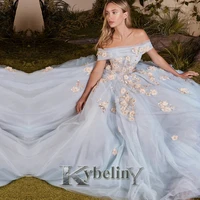 kybeliny light blue evening dresses zipper off the shoulder prom robe de soiree graduation celebrity vestido fiesta women formal