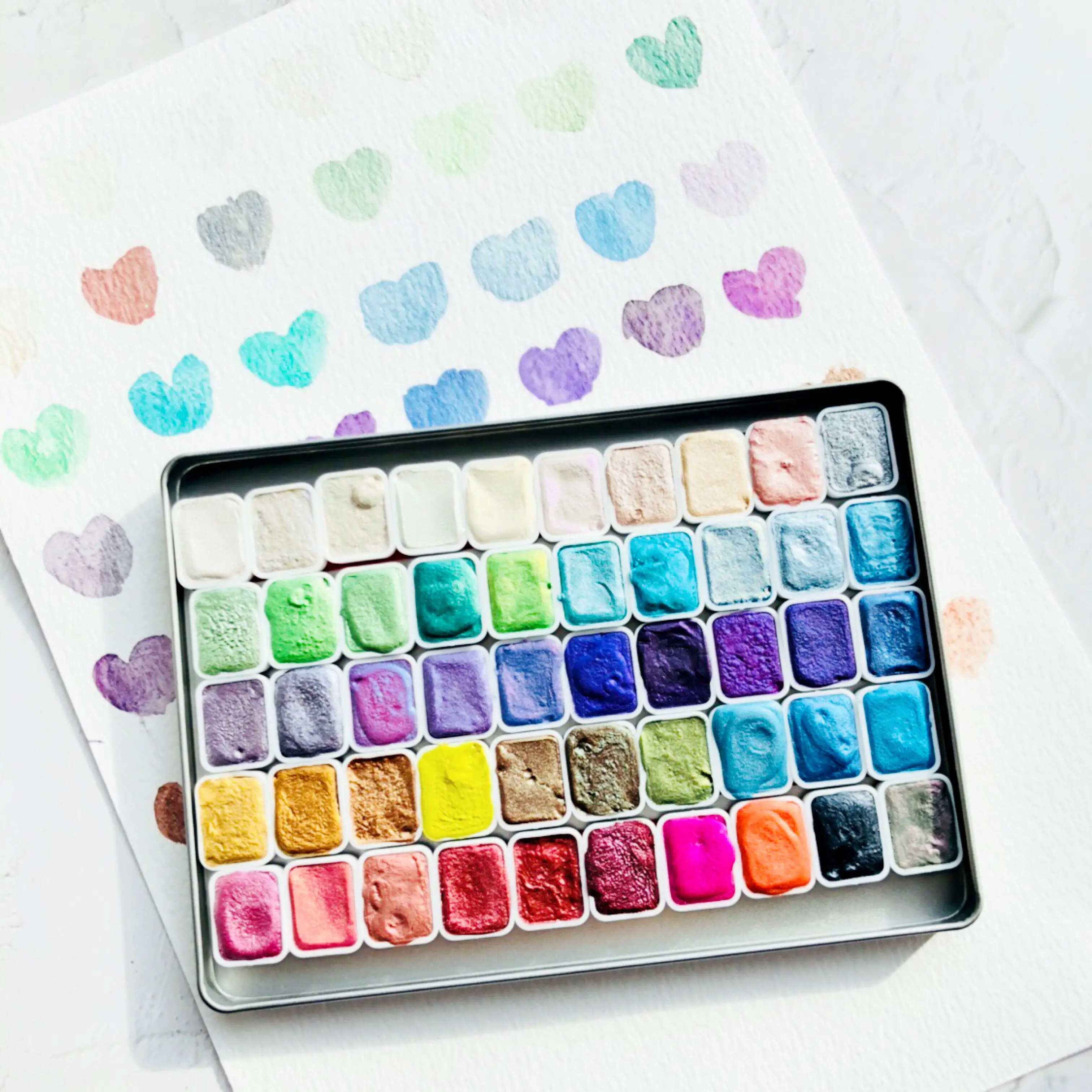 Csy Германия 50 цветов металлическая фотография однотонная перламутровая ручная