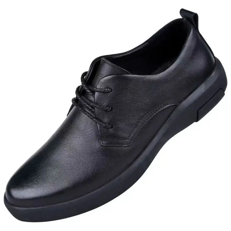 

Новинка 2023, Мужская модная универсальная прочная и дышащая повседневная кожаная обувь, Рабочая обувь из воловьей кожи с дезодорированием