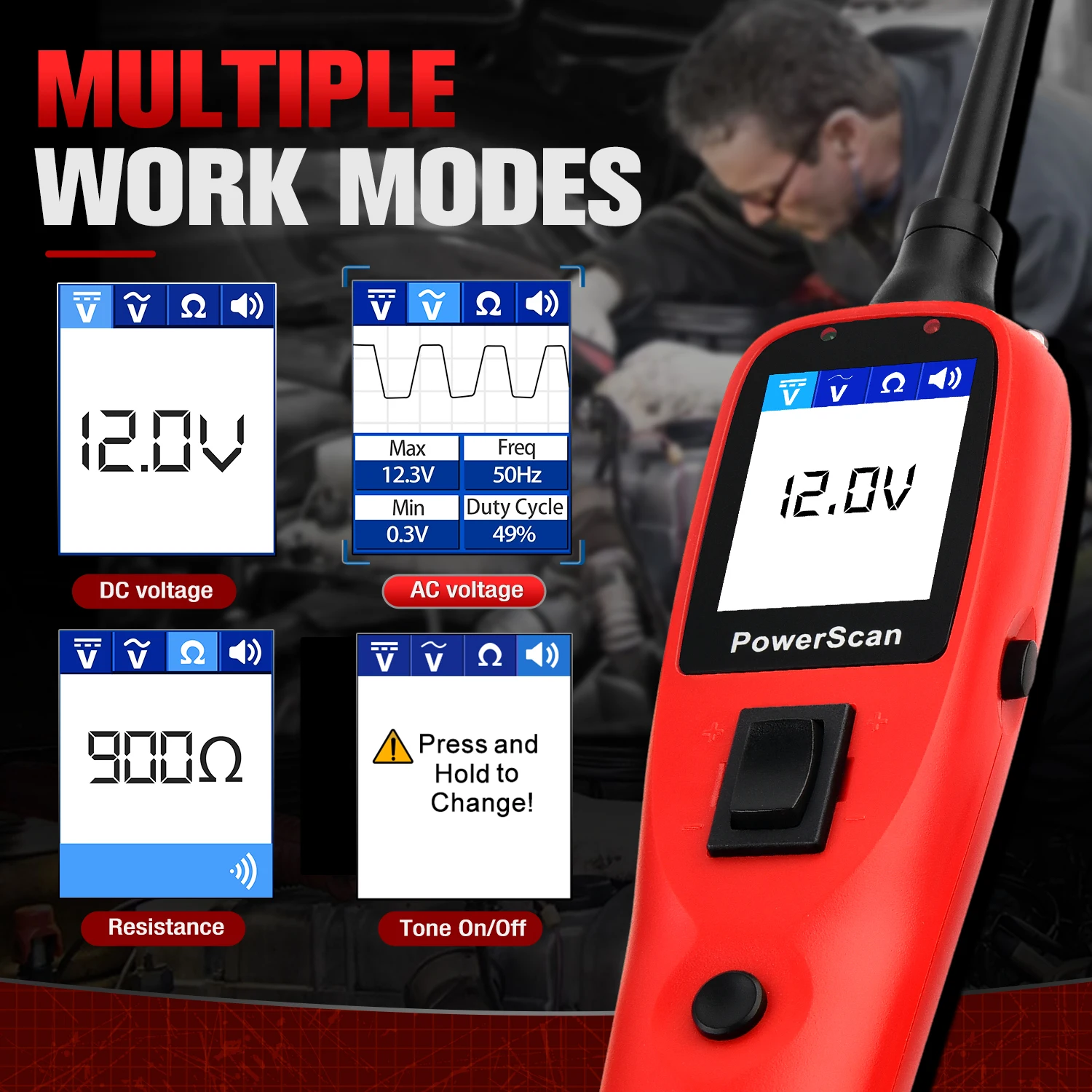 Диагностический инструмент Autel PowerScan PS100 для электрических систем, тестер автомобильных цепей, набор для проверки электрических цепей 2025 года (art.: 3920da1322883) - 3920da1322883