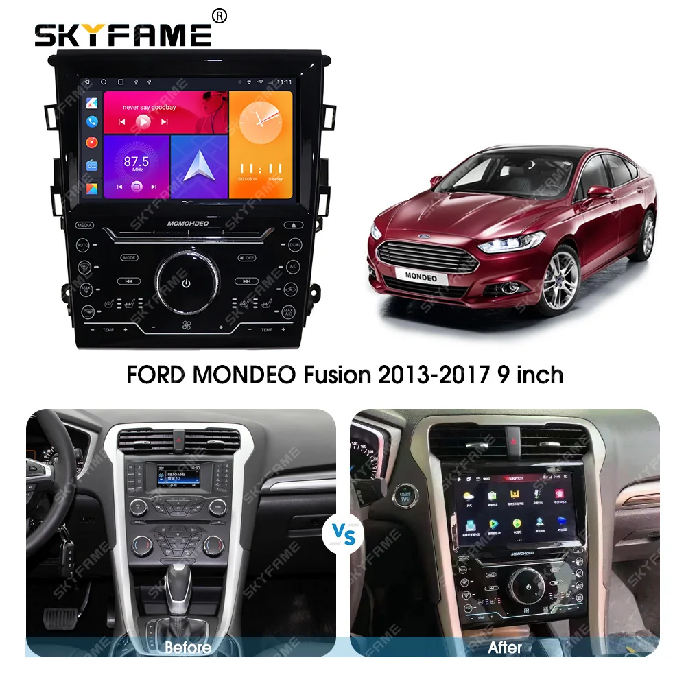 

SKYFAME Android Автомобильная Навигация Радио мультимедийный плеер для Ford Mondeo Fusion 2013-2017 Автомобильная стерео система GPS