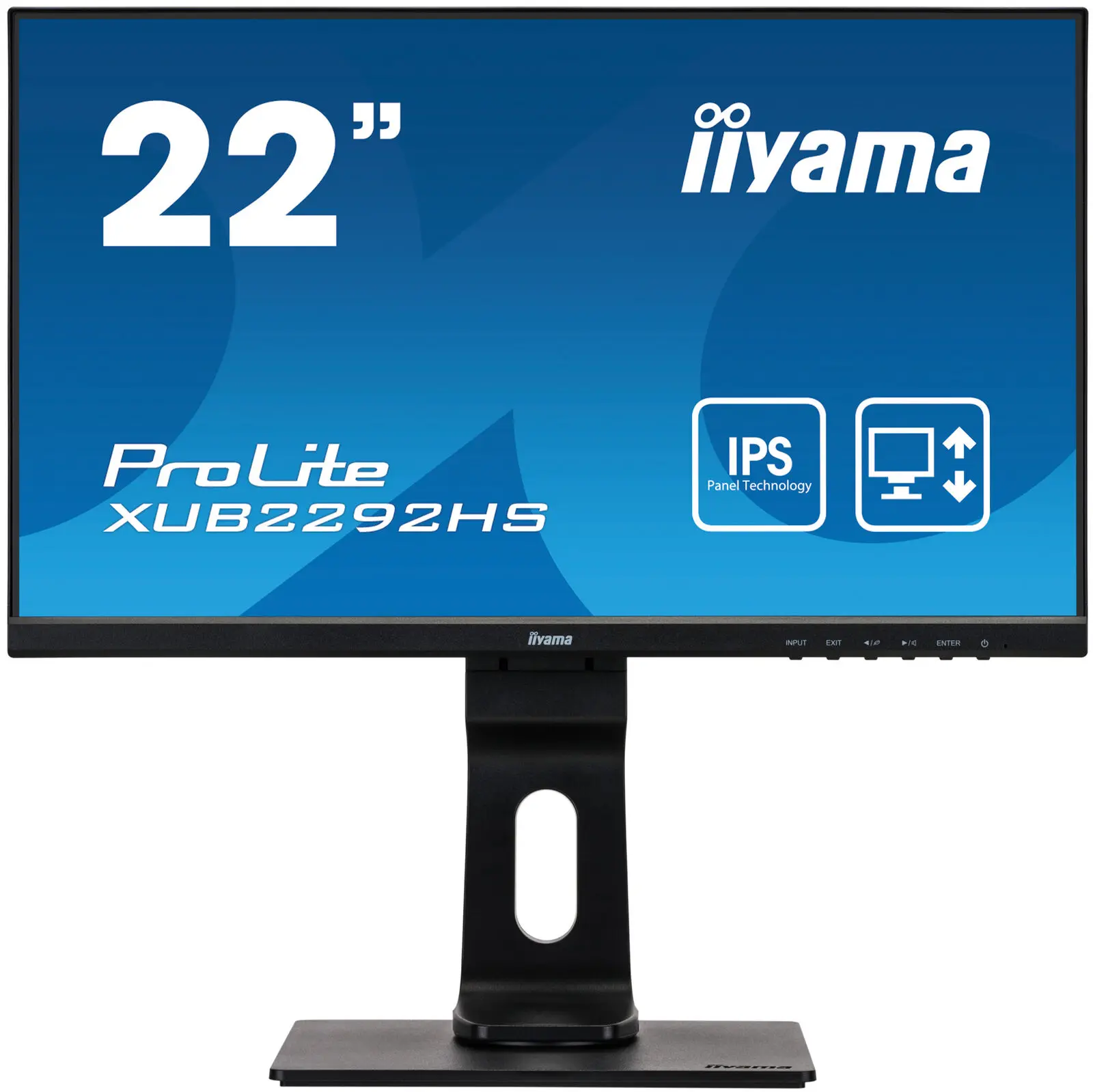 

iiyama XUB2292HS-B1 22" ProLite H/A IPS FULL HD Monitor - Black