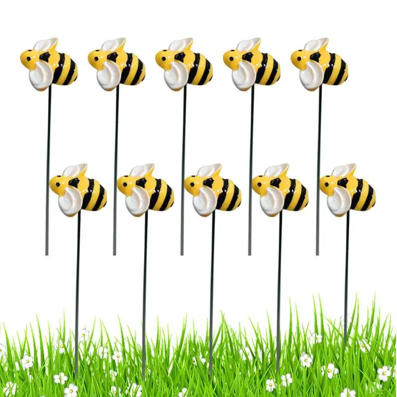 

Bee Garden Stakes Simulation Bee Lawn Pile Plug-In Yard Art Decor Outdoor Garden Decoration For Patio Porch Lawn Pathway