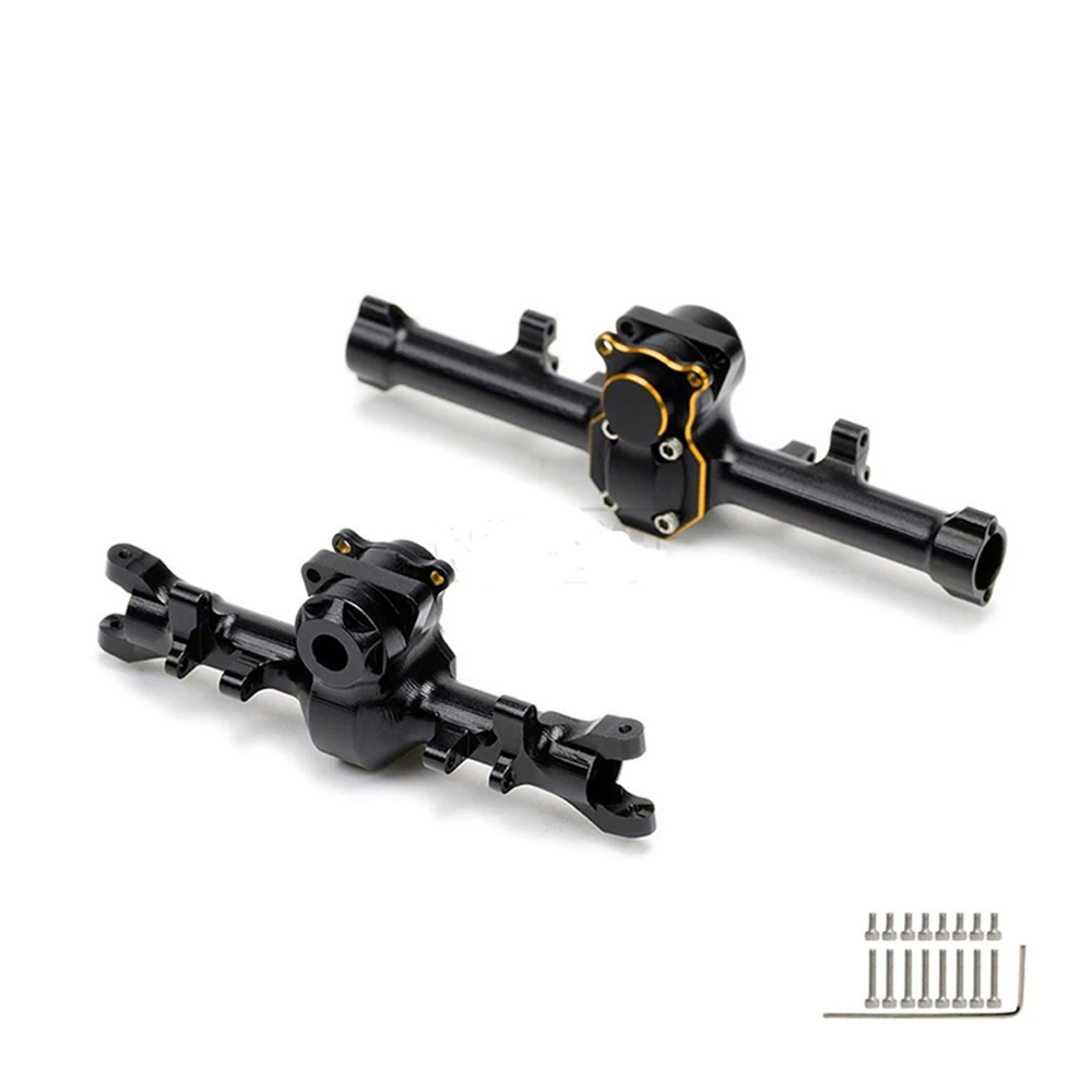 

Aluminum Alloy Front Rear Axle Housing with Rear Cover for SCX24 AXI00002 AXI00001 AXI90081 RC Crawler Car Upgrade Parts