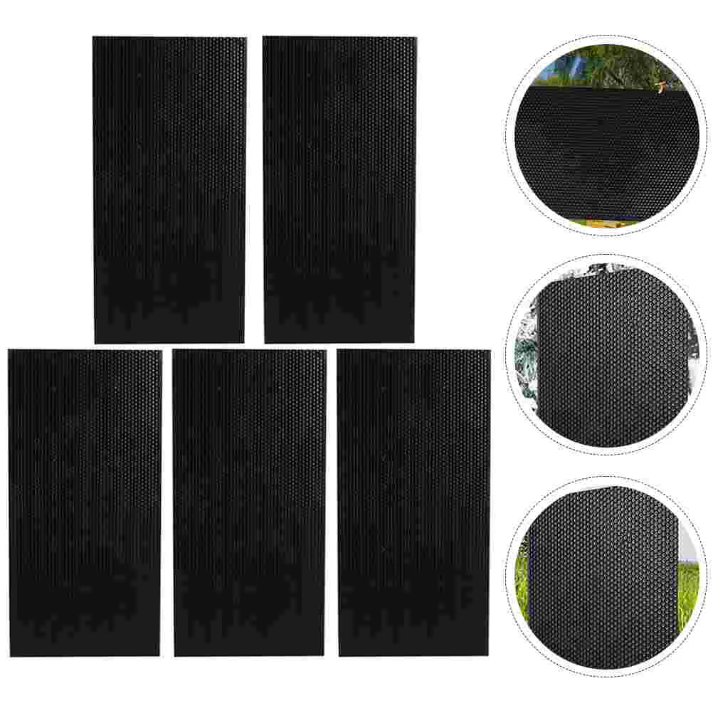 

5 Pcs Beekeeping Supplies Foundation Beehive Deep Black Frames Nest Beeswax Tool Plastic Comb