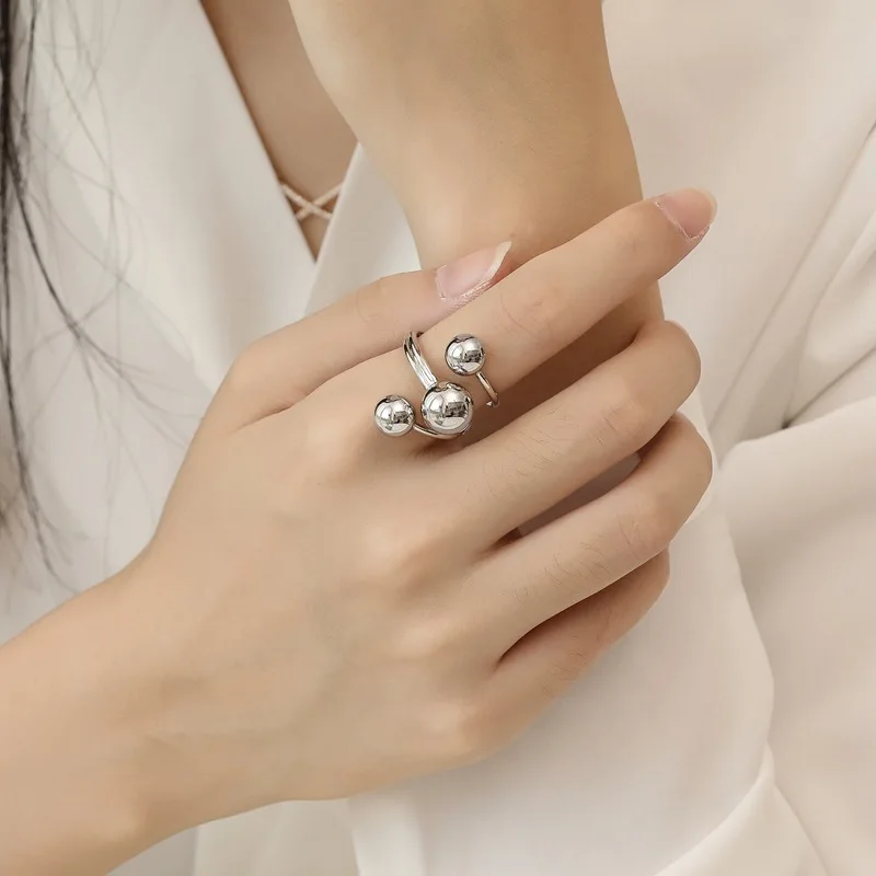 

New Fashion Woman Ring Luxury Irregular Planet Index Finger Anillos Adjustable Gothic Gold Stainless Steel Jewelry Gift Copper