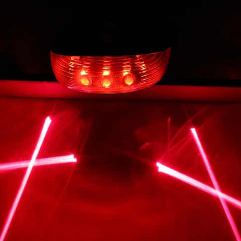 Лазерный задний фонарь для велосипеда, светодиодный фонарь, водонепроницаемый задсветильник, фонарь для горного велосипеда, предупреждающий ночной Светильник