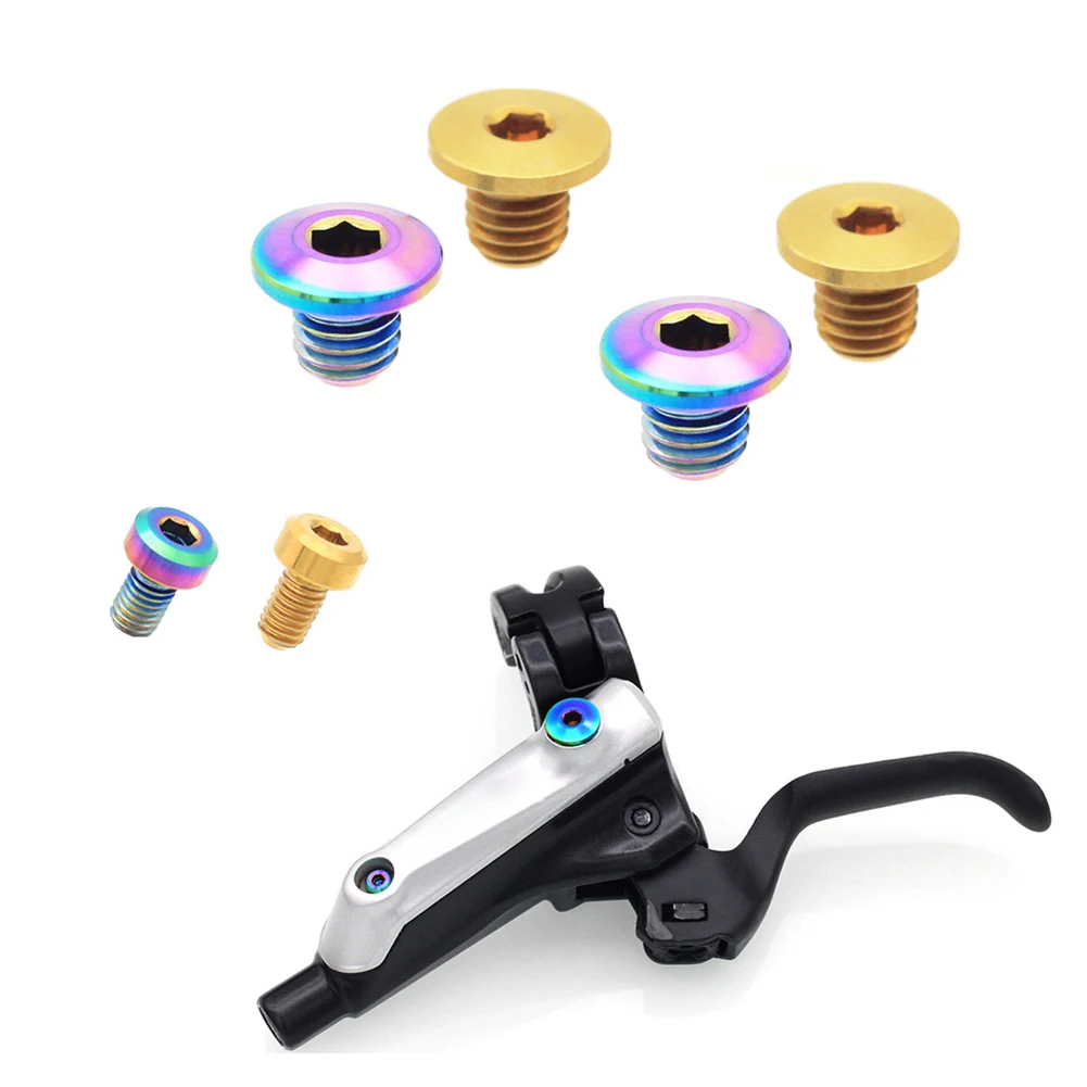 

4pcs Bicycle Split Type Brake Lever Bleed Bolt For Shimano M7000 M8000 M9020 Bike Titanium Alloy Screw Nuts Bolts Cycling Parts