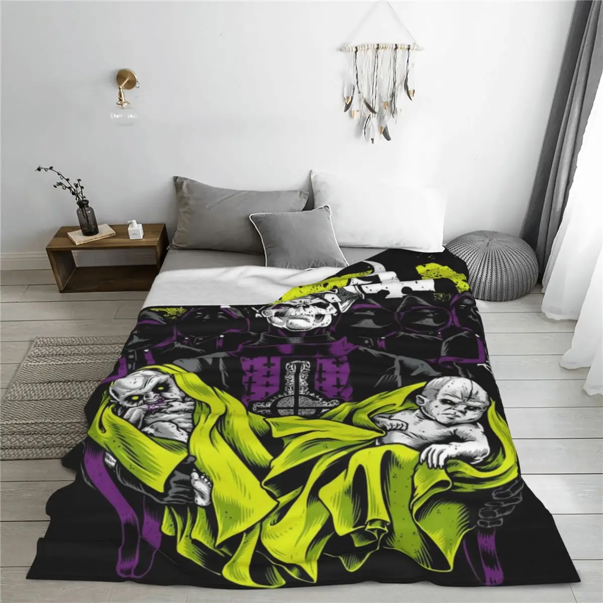 Ghost Band BC Rock одеяла фланелевые осенне-зимнее многофункциональное ультрамягкое