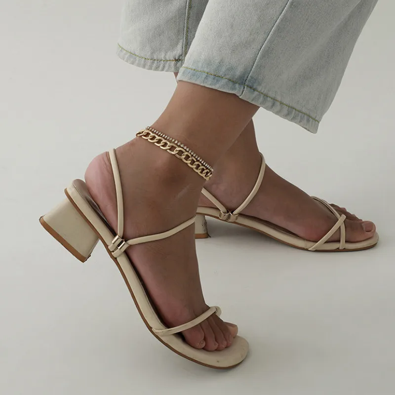 

Simple New Jewelry Multilayer Metal Chain Rhinestones Beach Anklet Women Gifts