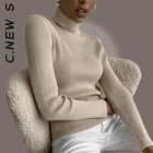 Модный свитер, вязаный женский облегающий теплый свитер, водолазка, вязаный винтажный плотный теплый свитер, Женский Повседневный свитер в рубчик для женщин