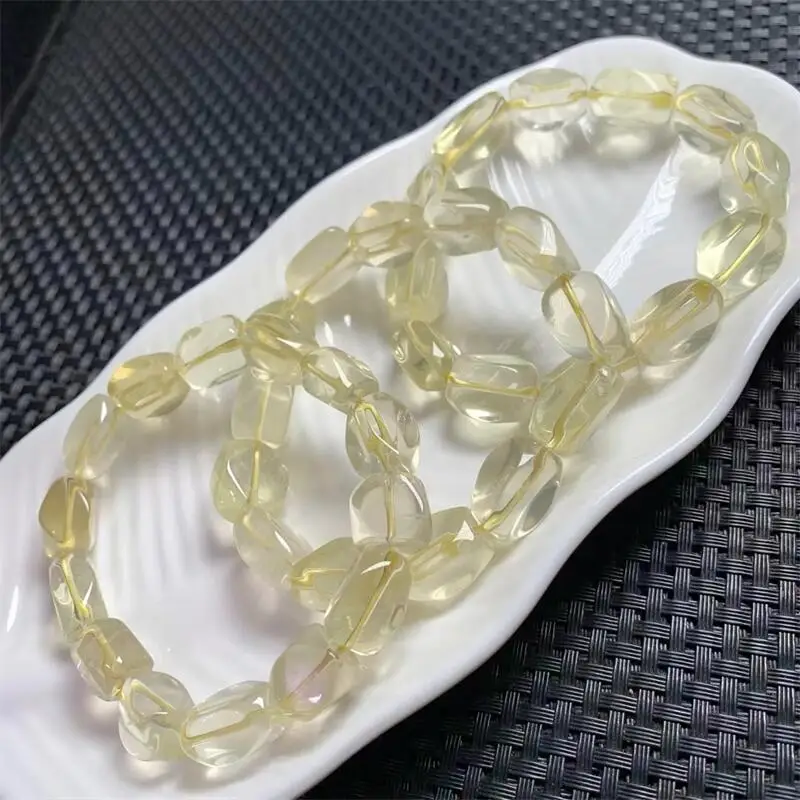 Натуральный браслет произвольной формы с лимоном и цитрином драгоценный камень