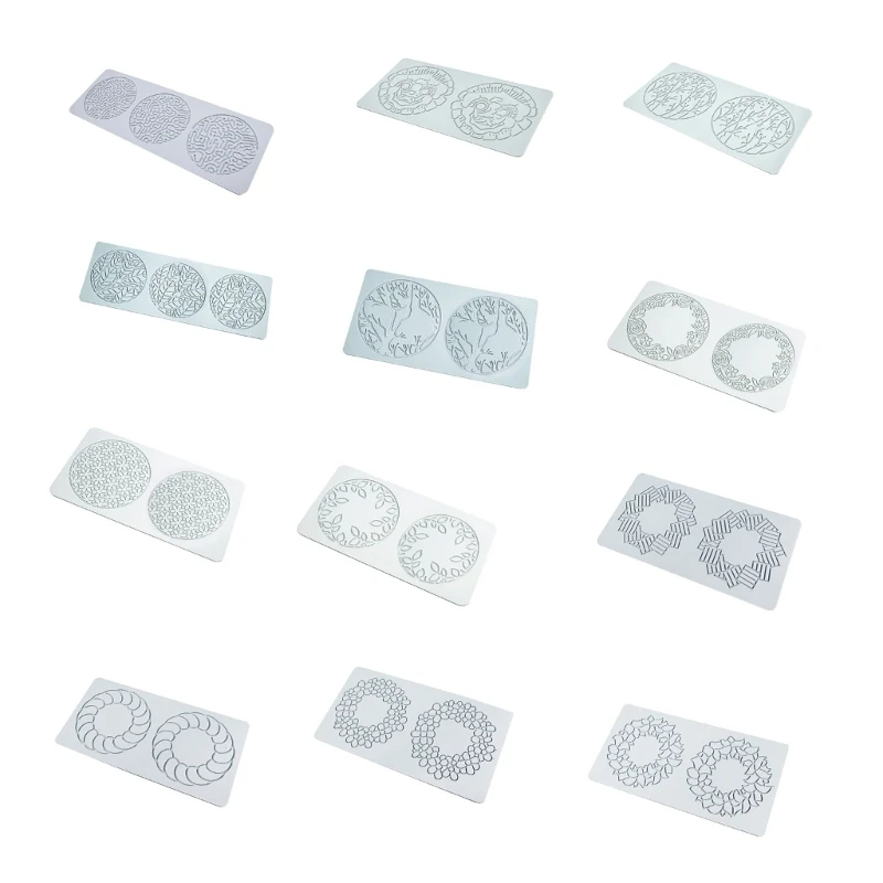 Коврики для отпечатка помадки Формы выпечки листьев и ветвей Кружева Коврик