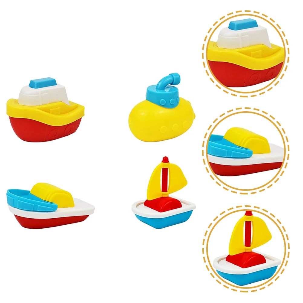 

4 Pcs Kid Bath Toys Shower Plaything Boat Water Kids Pool Plastic Toddler Bathing Toddlawhale