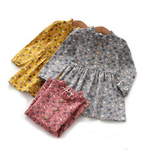 Vestidos Vestido de algodón con estampado floral para niña...