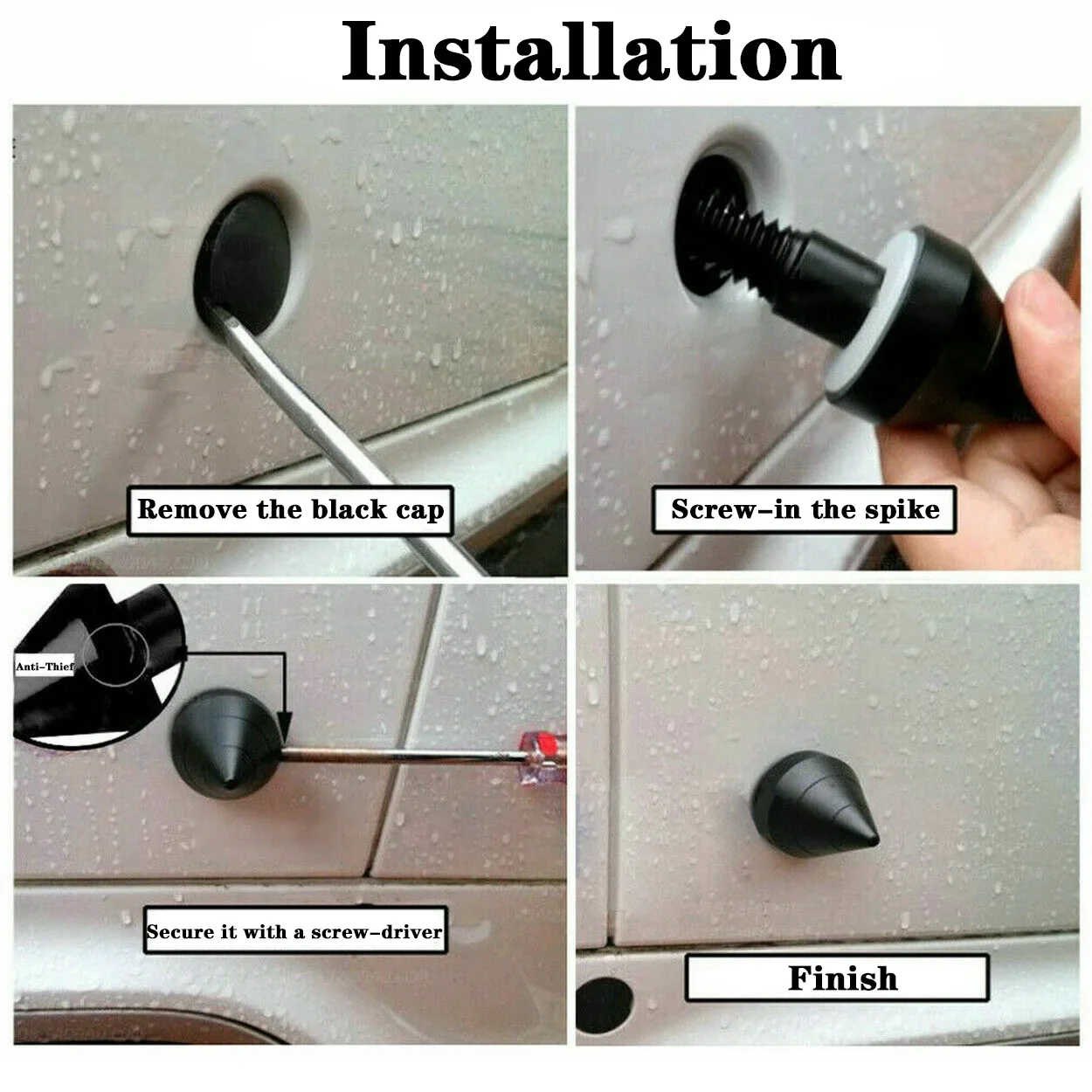 Автомобильный задний бампер с шипами защита для Benz SMART Fortwo W451 2008-2014