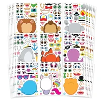 make a face sticker sheets make your own animal diy sticker sheets for kids party favor supplies craft reward sticker 6 27sheets