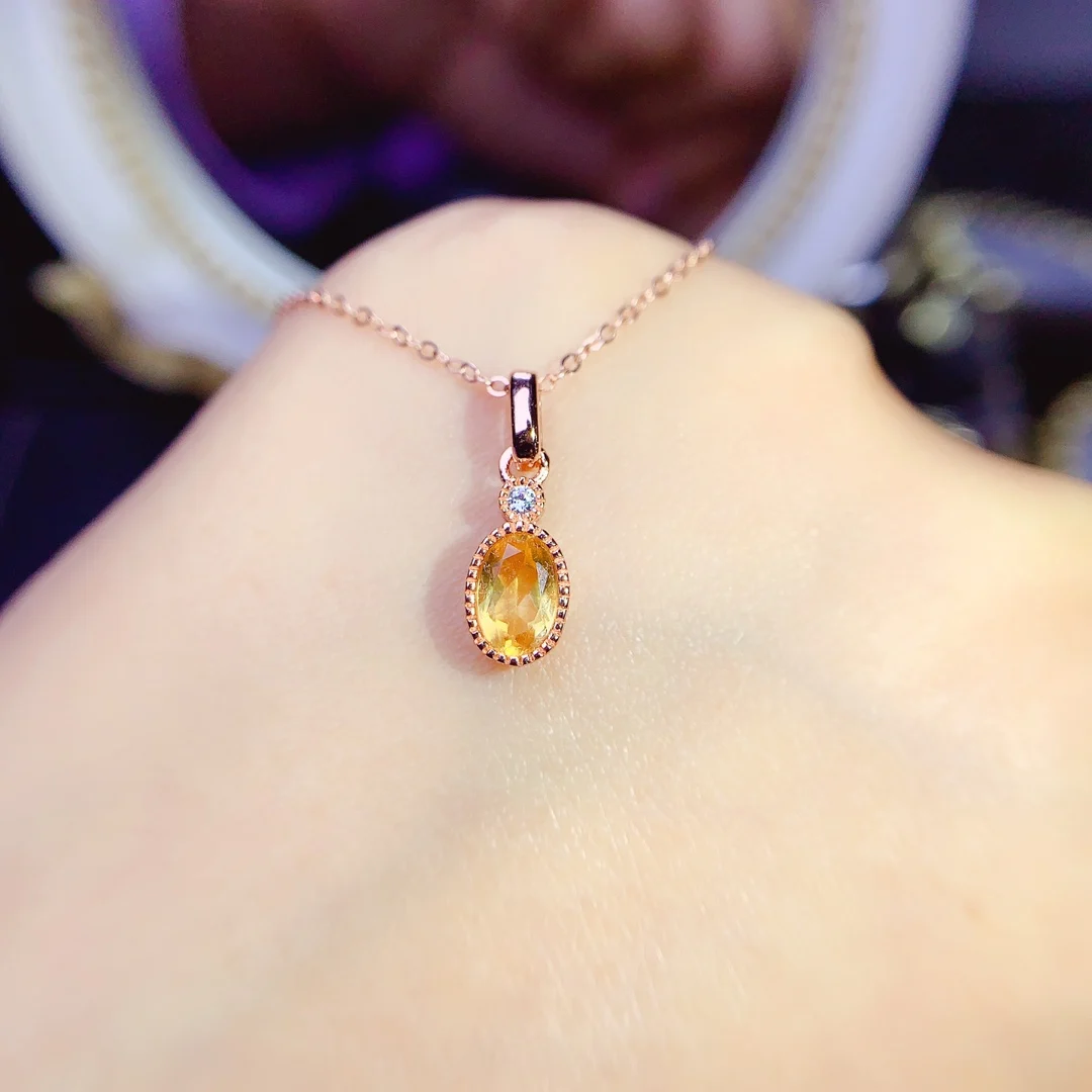 Женский кулон из серебра 925 пробы с натуральным изумрудом