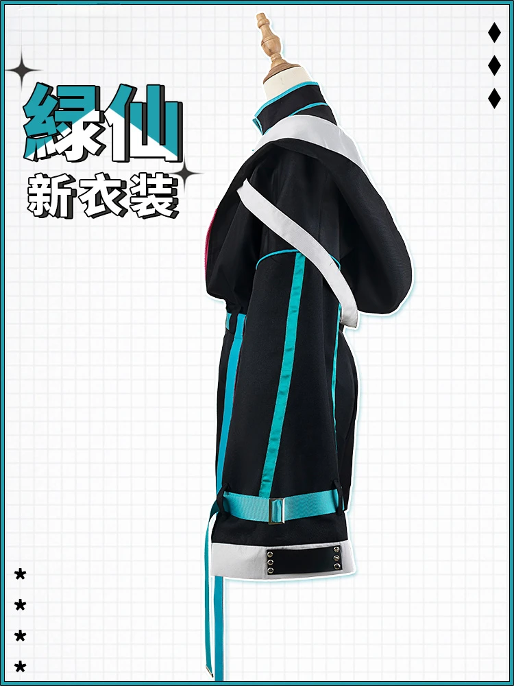 Костюм для косплея Vtuber Ryushen костюм аниме нейьянжи женское платье наряды черное