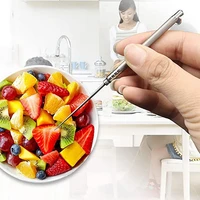 reusable multifunctional fruit fork toothpick with waterproof stainless steel toothpick box mini toothpick