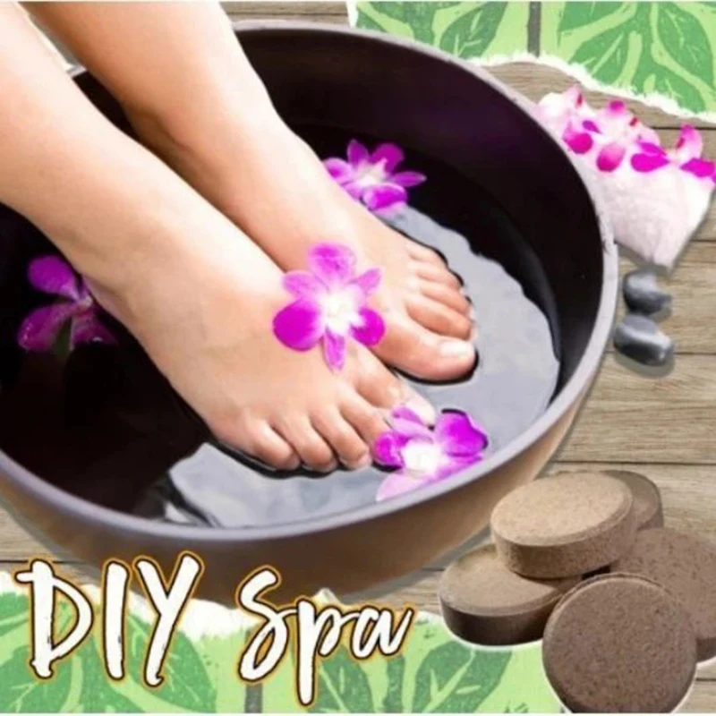 

10Pcs Ginger Foot Soak Effervescent Tablets DIY Foot Spa Peeling Effect Improve Sleeping Foot Care Treatment SANA889