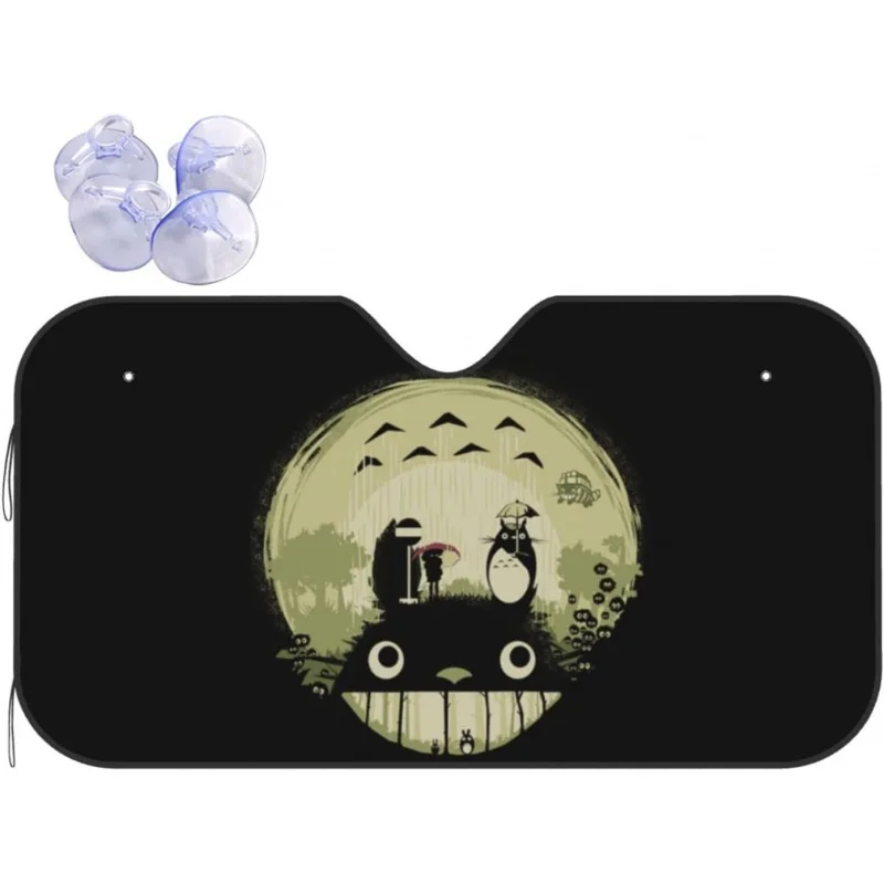 

Солнцезащитный козырек для лобового стекла с рисунком аниме Totoro для автомобиля, внедорожника, грузовика, отражатель УФ-лучей, гармошкой, складное солнцезащитное стекло для защиты автомобиля от прохлады