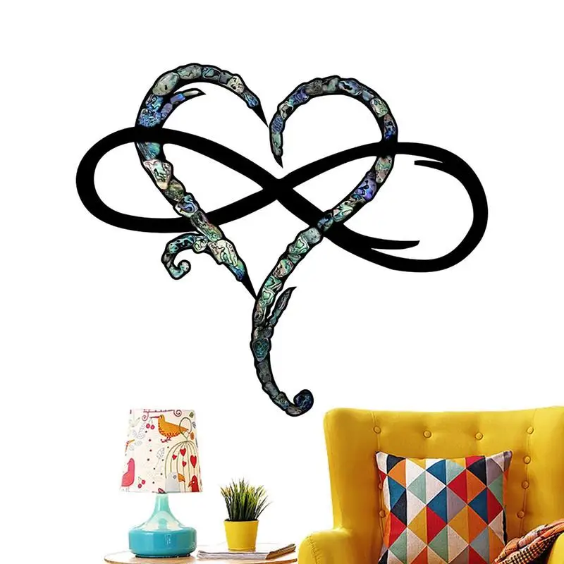 

Wall Decor Love Heart Wall Art Infinity Heart Sculpture Decor Heart Wall Art Abstract Romantic Artwork For Bedroom
