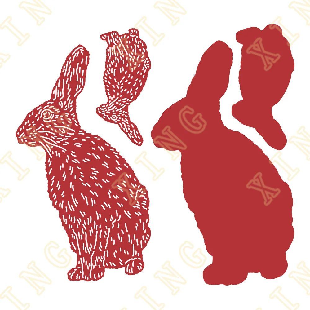 

Hugo Die Set Rabbit New Metal Cutting Dies for Diy Scrapbooking Crafts Dies Cut Maker Photo Album Template Handmade Decoration