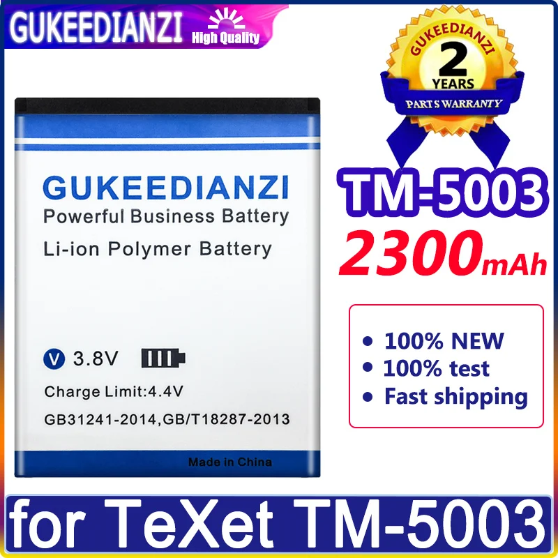 

TM-5003 2300mAh High Quality Phone Battery For TeXet TM-5003 Large Capacity Replacement Battery Li-polym Bateria