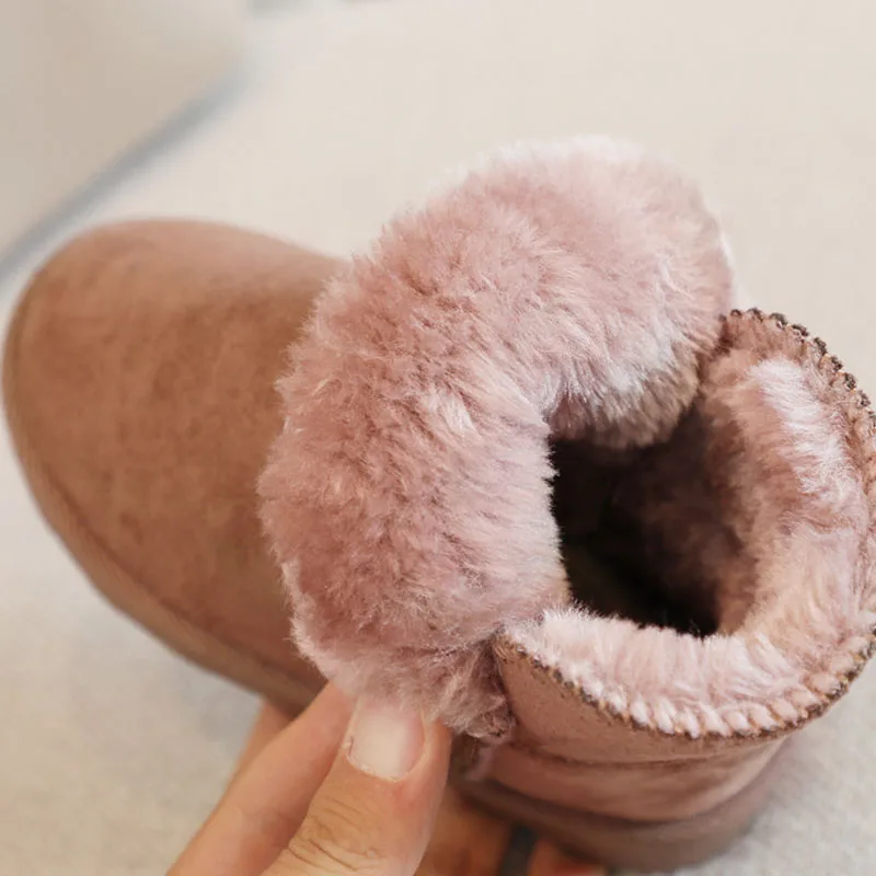 Модные детские повседневные зимние ботинки короткие для маленьких мальчиков и