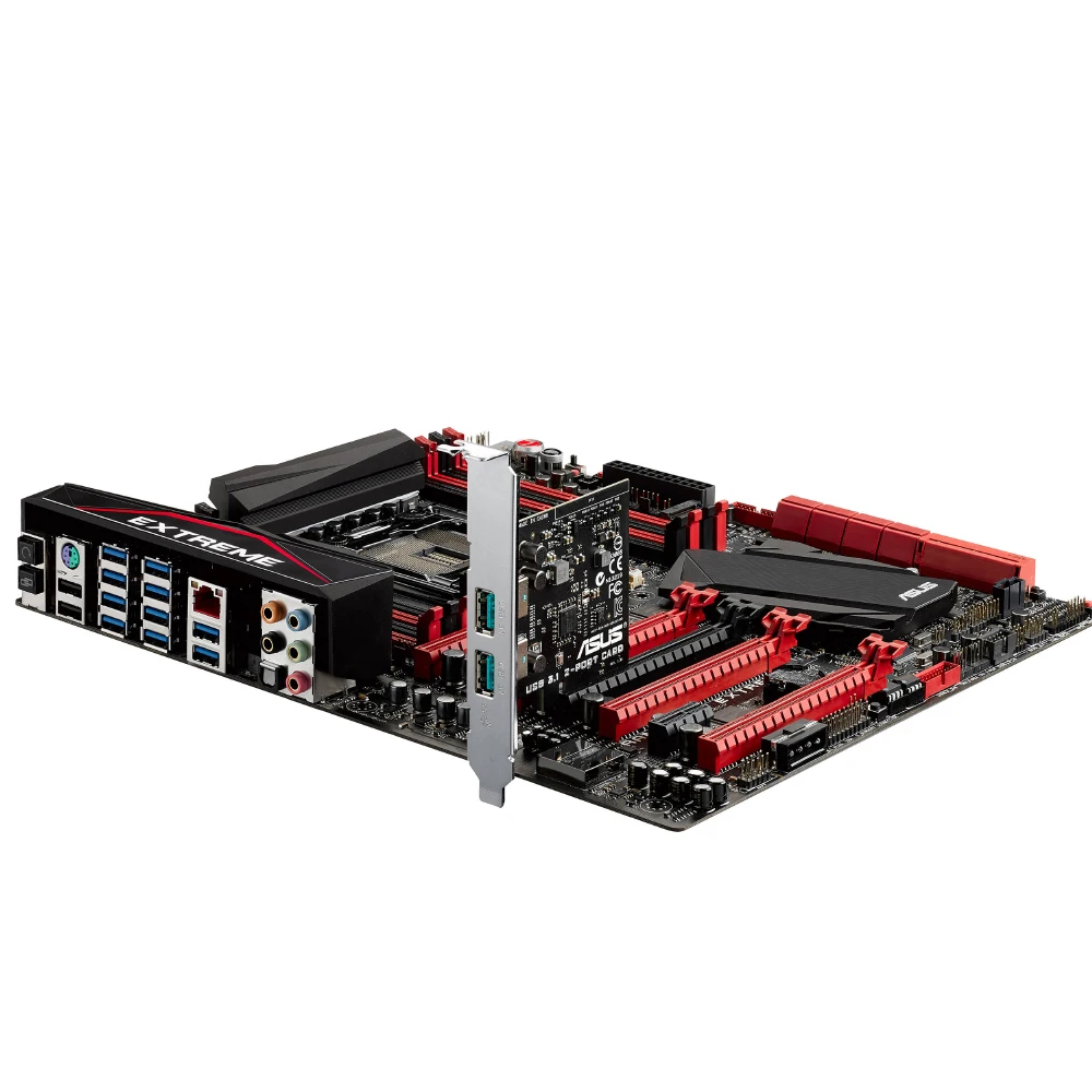 Материнская плата X99 ASUS RAMPAGE V EXTREME LGA 2011-V3 DDR4 128 ГБ Intel PCI-E 3 0 SATA III USB3.0 ATX для