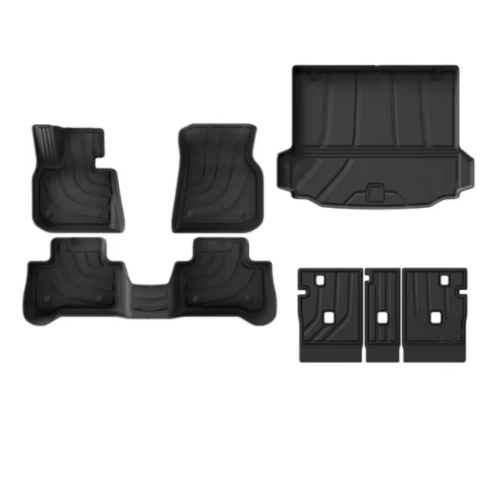 

Для BMW X3 и X42018-2024 Коврики, всепогодный 3D-подлокотник из ТПЭ, 2-й ряд, защитный коврик для багажника, багажника