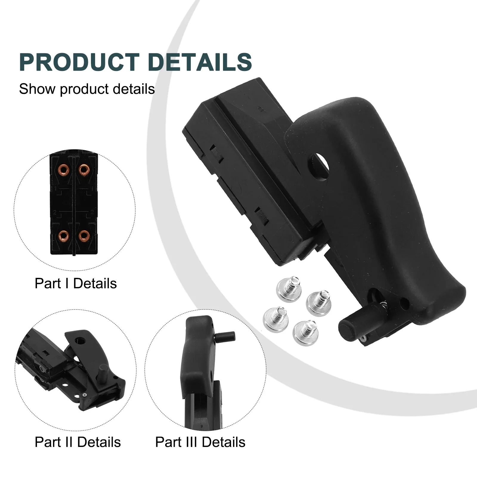 Переключатель дрели триггерный переключатель 125 В переменного тока 22 А