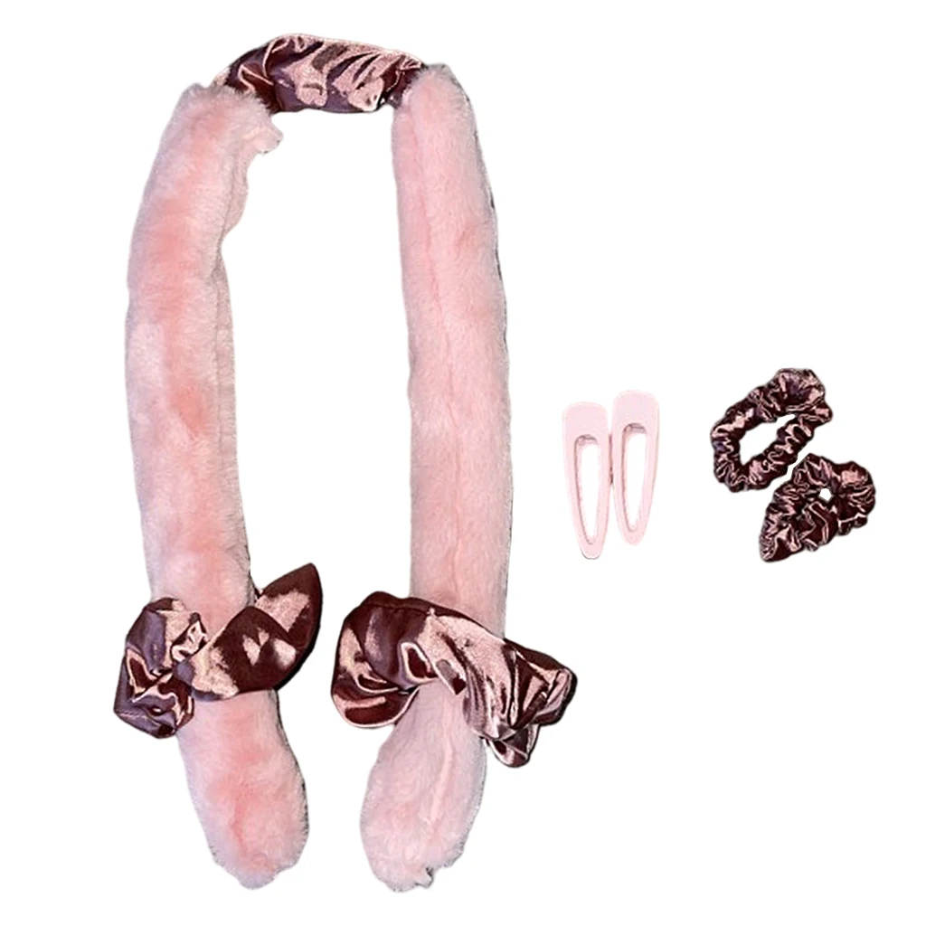 

No Heat Hair Curlers Curls Curling Sleep In Overnight Long with 2 Hair Loops