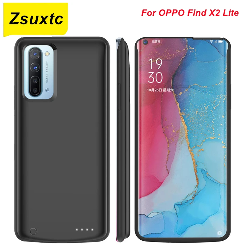 

6800Mah Battery Charger Case For OPPO Find X2 Lite Power Case Find X2 Lite Power Bank Cover For OPPO Find X2 Lite Battery Case