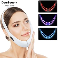ems facial lifting device led photon therapy face slimming vibration massager double chin v line lift belt cellulite jaw device