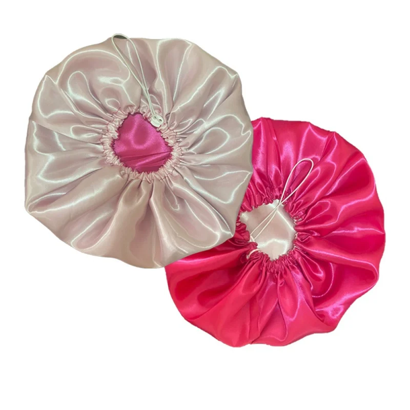 

Double cap/cap satin anti frizz with gift adjustment