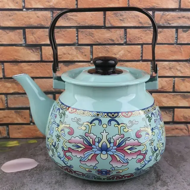 Эмалированный кухонный чайник большой емкости л молочный кувшин устойчивый к