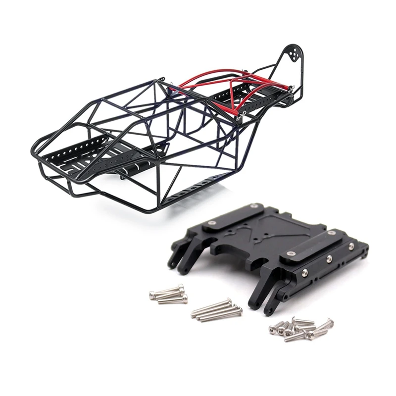 

Metal Chassis Body Roll Cage Full Tube Frame With Metal Center Gear Box Mount CNC Aluminum Skid Plate