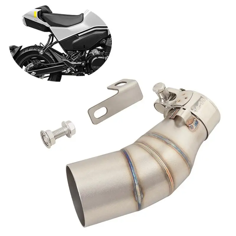 

Motorcycle Exhaust Muffler Mid Link Pipe For CF-Moto Papio 125 XO-1 XO-2 2023 Stainless Steel Connect 51MM Escape Tube