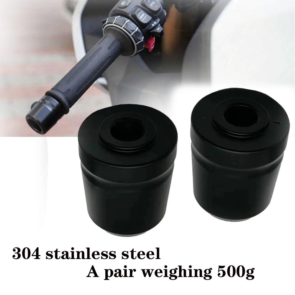 

304 stainless steel Motorcycle Accessories Handlebar Grips Handle Bar Cap End Plugs for BMW F750GS F650GS F800GS G650GS F700GS