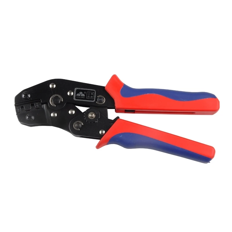

Bare Terminal Crimping Pliers Ratchet Non-insulated Terminal Crimping Tool Plier For Crimping Connector 0.5-2.5mm2 / 20-14 AWG