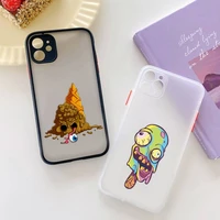 yndfcnb zombie ice cream phone case for iphone x xr xs 7 8 plus 11 12 13 pro max 13mini translucent matte shockproof case