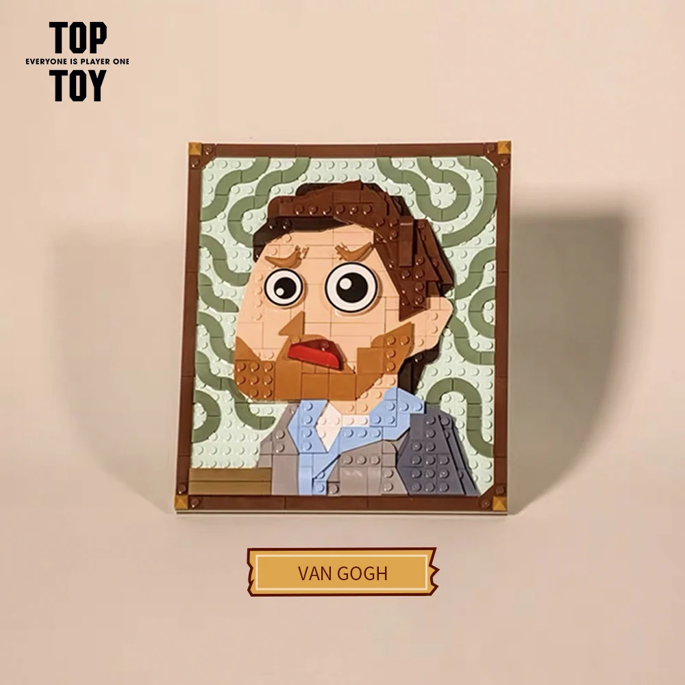 TOPTOY кирпичи всемирно известные классические картины Искусство Ван Гога Мона
